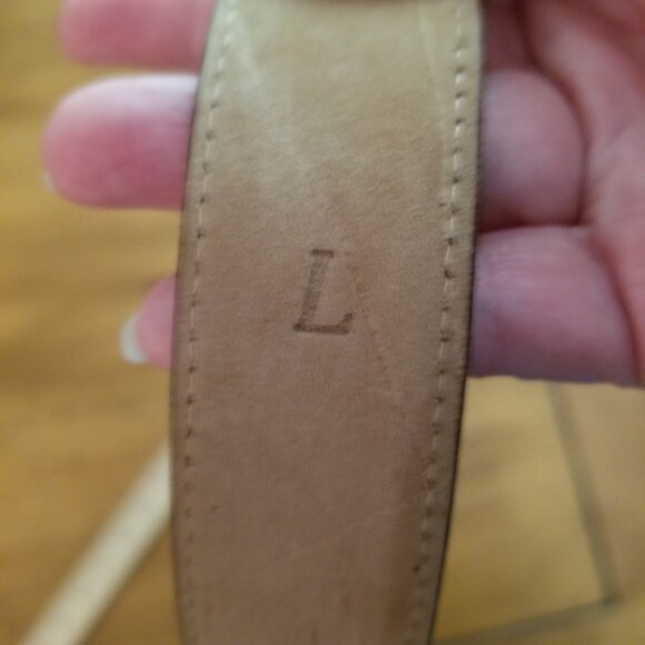 WCM New York Black Leather Belt, Mock Reptile Alligator Croc Print, Size Large - Picture 3 of 13